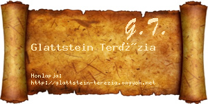 Glattstein Terézia névjegykártya